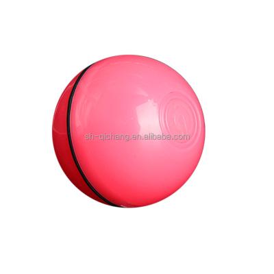 China 2021 Pet Viable Laser Cat Ball Toy Colorful Rubber Glow Flavor Cat Interactive Mint Rolling Toys for sale