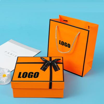 China Recycled Materials Gift Box Cardboard Packaging Rigid Cardboard Box For Gift Gift Box Rigid Custom Black Cardboard With Ribbon for sale