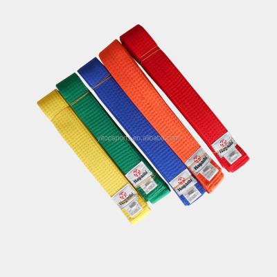 China Professional Taekwondo Equipment Taekwondo Belt Colorful Colors For Sale for sale