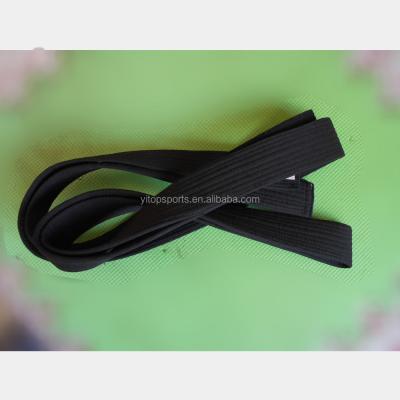 China Factory Sell Taekwondo Equipment Comfortable Taekwondo Black Main Belt for sale