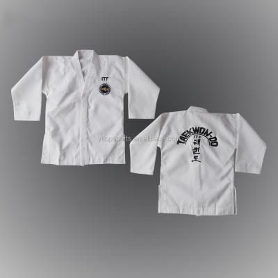 China Polyester/Cotton Martial Arts Uniforms, TKD ITF Custom Dobok for sale