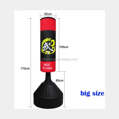 China Martial Arts Boxing Martial Arts Black Durable Custom Free Standing Punching Sandbag for sale