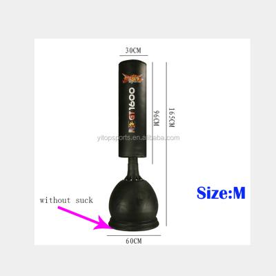 China Professional Black Durable PU+Spong Custom Free Standing Punching Sandbag for sale