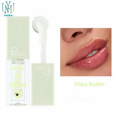 China Waterproof 2023 Newest Design Mini 4 Colors Fruit Scents Wholesale Plumping Clear Lip Gloss Fruit Lip Oil Cruelty Free Moisturize Lip Gloss for sale