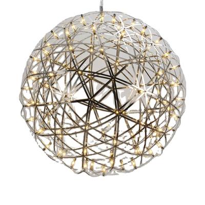 China 2021Wholesale Dining Room Hanging Lamp Attic LED Modern Star Ball Pendant Light Sparkle Pendant Lamp for sale