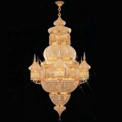 China 2021 AJM Traditional High Quality Modern Villa Chandelier Hotel Art Large Customized Crystal Chandelier for sale