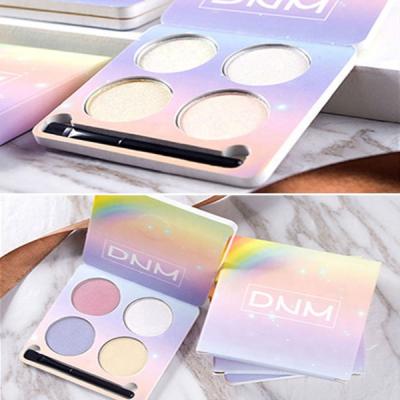 China Waterproof Private Label 4 Color Vegan Hot Cosmetics Adjust Waterproof Glitter Matte Shimmer Eyeshadow Palette for sale