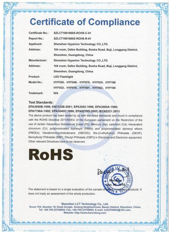 RoHS - Shenzhen Hangrong Technology Co., Ltd.