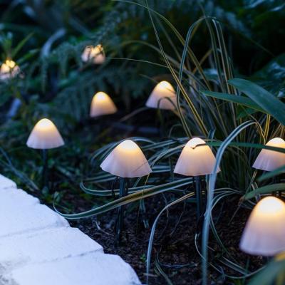 China String Light Outdoor Waterproof Decoration Fairy Solar Garden Lights 8 Modes Mini Mushroom Solar String Lights for sale