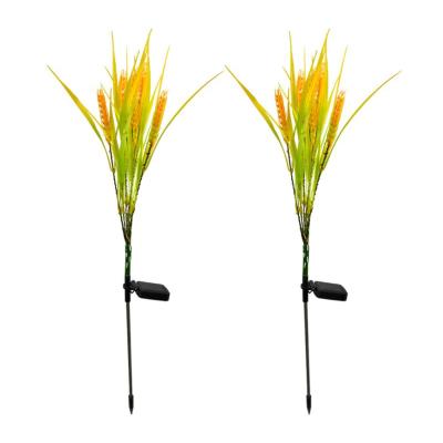 China Garden Waterproof Decorative Flower Lamp LED Garden Wheat Ear Lights Solar Stake Lights Outdoor for sale