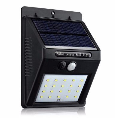 China Wireless LED Solar Garden Light Motion Sensor Wall Street Light 20 LED Solar Garden LED Lamp for sale