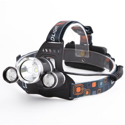 China 3000 Lumens Outdoor Camping High Power 3 XML T6 LED Rechargeable Headlamp for sale