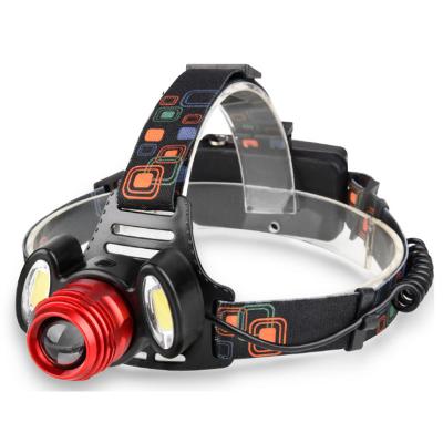 China 3000 Lumens Cheapest Camping Most Powerful Sensor LED Rechargeable Headlamp Focus Adjustable Headlamp for sale