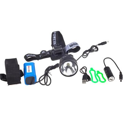 China USB Input/Output High Power XHP50 LED Bike Light Rechargeable Headlamp As Powerbank for sale