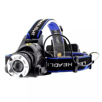 China Zoomable 10W XML T6 LED Outdoor Aluminum Mining Headlight Camping Rechargeable Headlamp for sale