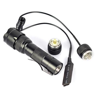 China Aluminum Alloy XML T6 LED Outdoor Tactical Flashlight Remote Switch Backup Hunting LED Torch Light for sale