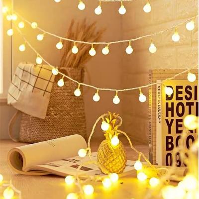 China Waterproof Indoor Outdoor String Ball Lights Holiday LED String Light for Christmas Garden Wedding Decoration Lights for sale