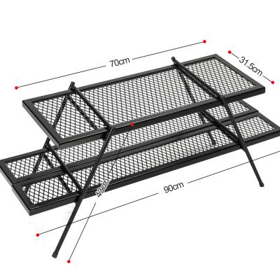 China 2021 New Arrival Campfire Grill Easily Cleaned Folding Heavy Duty Steel Grate, Portable Over The Fire Camp Grill For Outdoor Open Flame Cooking for sale