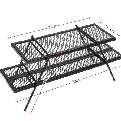 China 2022 Easily Cleaned Camping And Patio New Arrival Folding Portable Outdoor Cooking Grill Grate Fire Pit And Campfire for sale