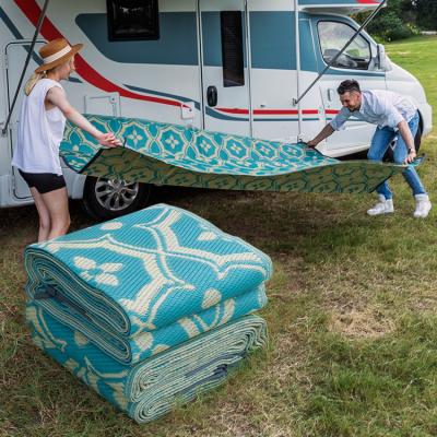 China Environmental Protection 7Colour Outdoor Waterproof Anti Aging Outdoor Rug RV Foldable Camping Mat for sale