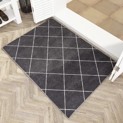 China 7Colour Washable Anti-sand Non-Slip Sand,Easy To Clean Modern Minimalist Woven Printed Door Mat Nordic Carpet for sale