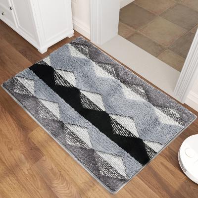 China Washable 7Colour Home Front Door Mat Size And Low Wool Living Room Carpet Bedroom Can Be Cut Door Mat for sale