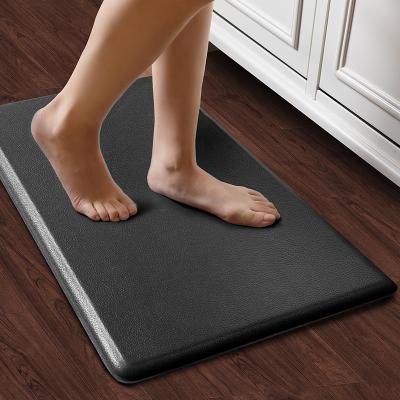 China Washable Custom Size 12mm Thickness Antique PVC Kitchen Anti Fatigue Floor Mat 7Colour for sale