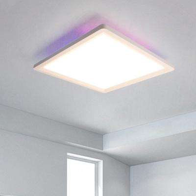 China Outdoor Mounted Bedroom Living Room Outdoor Mounted Home Lighting Square Round RGB LED Black White Smart Ceiling Lights 2022 for sale