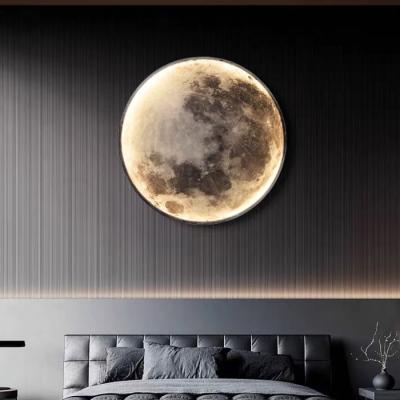 China Lighting Works Moon Decoration Led Light Modern Minimalist Wall Lamp Living Room Light Wall Lamp For Stairs for sale