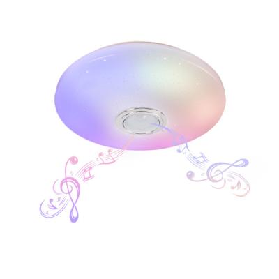 China NEW Modern Minimalist Home Rooms Smart Decorative Lights Led RGB Dimmable Ceiling Lamp With Bluetooth Music Ceiling Lamps for sale