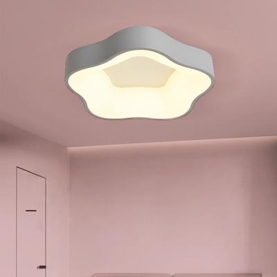 China Surface Mounted Nordic Modern Home Kitchen Restaurant Bedroom Smart Three-color Adjustable Light Led Ceiling Lights Round Lamp for sale