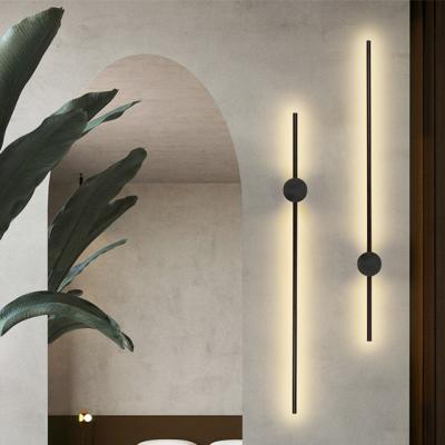 China Lighting Works Nordic Indoor Lighting RGB Wall Strip Black Bedroom Bedside LED Remote Control Smart Light for sale