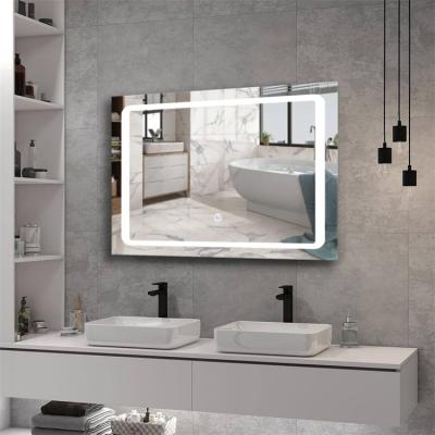 China China factory price XKF bright lighting mirror espejo silver intelligent led touch screen mirror bathroom led mirror for sale