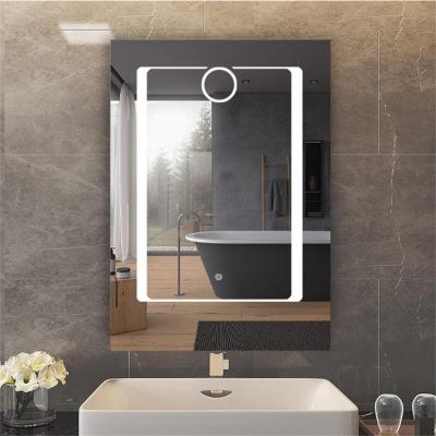 China Wholesale Bathroom Anti Fog Magnifying Shower Shaving Mirror Bath Vanity With Smart Smart Mirror With Led Lights for sale