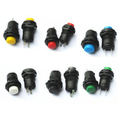 China circular switch Ds-428/427 button switch with self-locking and self-locking lockless button 12MM red green yellow Ds-428/427 free sample for sale