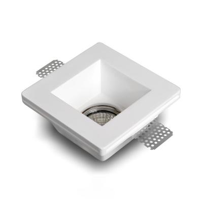 China New Modern 35W LED GU 10 Lamp Led Body Recessed Item Style Outdoor Plastic Gypsum Rohs Ceiling Light for sale