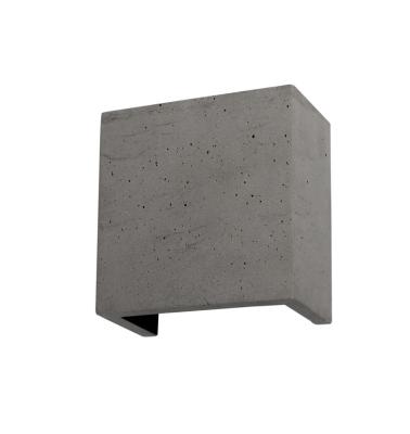 China Modern Majeax Indoor Wall Sconce 6W Concrete Square Up Through Cement Indoor Wall Lamp for sale