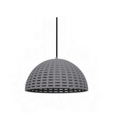 China Hollow Modern Unique Design Restaurant Led Hanging Chandelier Cement Pendant Pendent Cement Lamp E27 CE for sale