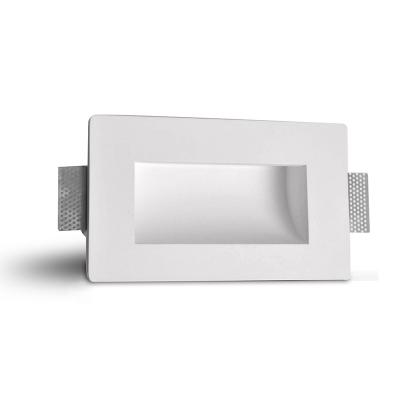 China Majeax Modern High Quality Interior Hotel Decoration Trimless Recessed Gypsum Wall Lamp White Led Corner Lamp For Stair Step And Corridor for sale