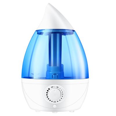 China 2022 Air Humidification+Light Air Humidifier 2L Cool Mist Ultrasonic Humidifier Portable Small Humidifier for sale