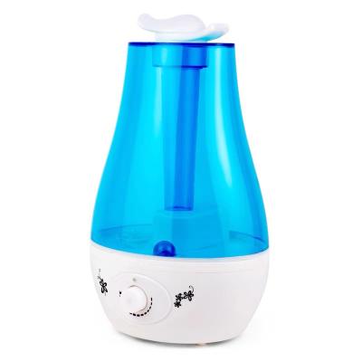 China Electric Led Ultrasonic Air Humidification+Light Home Office h2o Mist Steam Aroma Essential Oil Diffuser Air Humidifier for sale