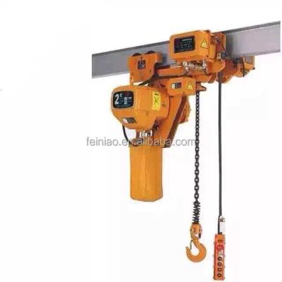 China Electric Hook Hoist / Low Price Chain Pulley Block HTT Maxload 1 Ton Electric Chain Hoist for sale