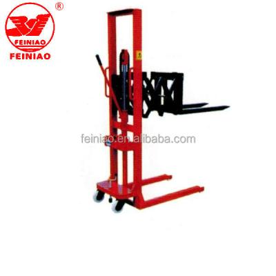 China Mobile Lifting Stacker Hydraulic Forklift / Manual Hand Forklift 0.5~3T for sale