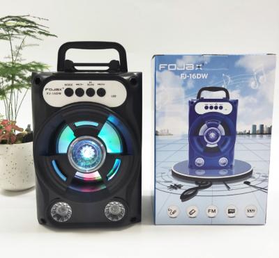 China Wireless Portable Disco DJ Party Led Boombox Speakerswith Tooth Speaker Blue Outdoor BT Speaker Handheld Microphone for sale