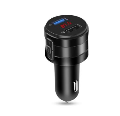 China 5V 2.1A Car Selling Car Receiver 2.1A BT FM Transmitter Dual Ports USB Fast Wireless Handsfree Audio Cigarette Fast Charger Dual Charger for sale