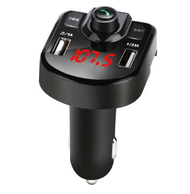 China 5V 3.1A Dual Charger M9 FM Dual TF Card 3.1A Dual USB Car Audio Fast Charger Wireless Transmitter Support for sale