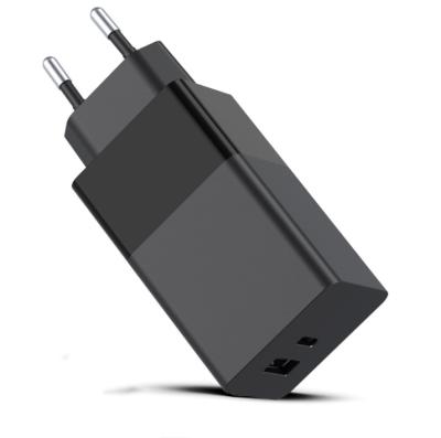 China Safe and Fast Charging Type C Fast Wall Charger qc3.0 EU USA port PD 65W Dual Charging Power Adatper for sale