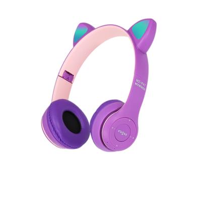 China Free Sample P47 Cardboard Gaming Funny Headband Wireless Earphones BT Sports HiFi Stereo Headset With Microphone Headset for sale