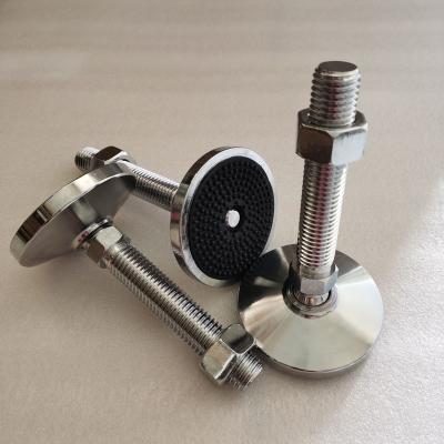 China Industrial Customized All Size SS Adjust Metal Leveling Machine Feet Adjustable Foot Stainless Steel Leveling Feet for sale