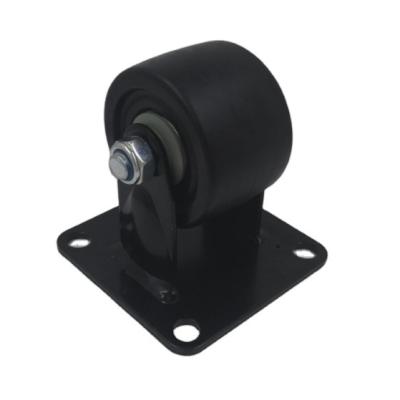 China High Load Bearing / Super Wear Resistant SS 600kg 2/2.5/3 Inch Low Profile Rigid Plate Nylon Wheel Caster 75mm for sale